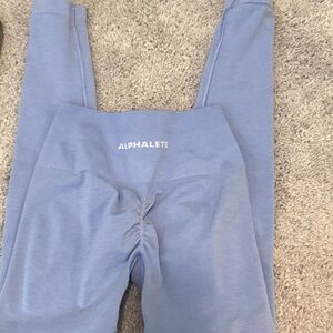 Alphalete Periwinkle High-Waist Scrunch Seamless Leggings